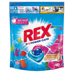 Rex Prací kapsle Power Caps Aromatherapy Orchid & Macadamia Oil 52 praní 676 g