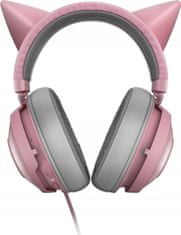 Razer Růžovo-šedá sluchátka s mikrofonem
