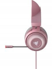 Razer Růžovo-šedá sluchátka s mikrofonem