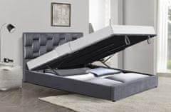 ATAN Manželská postel ANNABEL 160x200 cm - šedá