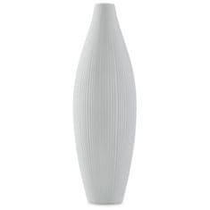 AmeliaHome Keramická váza Thali šedá, velikost 7x7x23