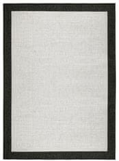 NORTHRUGS Kusový koberec Twin-Wendeteppiche 103105 creme schwarz – na ven i na doma 80x250