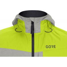 Gore Bunda C5 GTX Trail - pánské, s kapucí, citrusově zelená-šedá terra - velikost XL