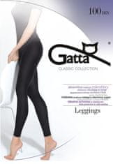 Gatta Dámské legíny Gatta Microfibra 100 den 5-XL nero/černá 5-XL