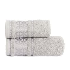My Best Home Bavlněný froté ručník s bordurou PAOLA 50x90 cm stříbrná 450 gr Mybesthome