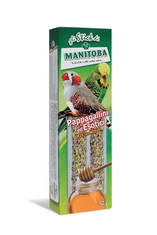Manitoba Pamlsky pro ptáky Tyčinky pro malé papoušky MIELE 60g