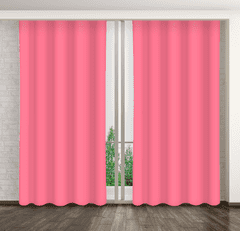 My Best Home Dekorační závěs s řasící páskou 19 tmavě růžová 160x250 cm (cena za 1 kus) MyBestHome