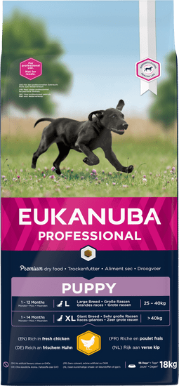 Eukanuba Puppy & Junior Large 18 kg výhodné balení