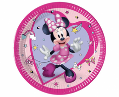 Procos Papírové talíře Minnie Mouse - 8 ks / 20 cm