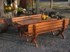 Rojaplast STRONG MASIV zahradní lavice dřevěná - 160cm 