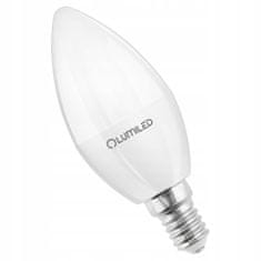 LUMILED 6x LED žárovka E14 svíčka 10W = 75W 990lm 3000K Teplá bílá 180°