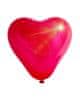 Latexový balónek Srdce s LED diodou Červený 25 cm