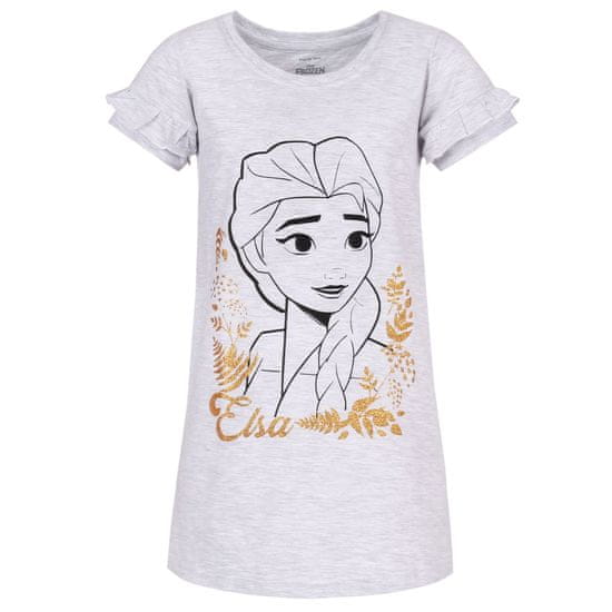 Disney Disney Frozen šedá dívčí noční košile, třpytivá
