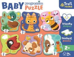 Trefl Baby puzzle Zvířátka 6v1 (2-6 dílků)