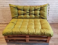 My Best Home Paletový prošívaný sedák ALEX 120x80 cm, barva OLIVKA, Mybesthome