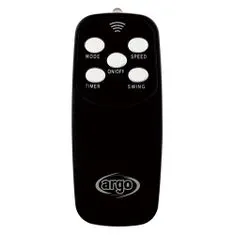 Argo Ventilátor , 398200033, STANDY EVO BLACK, stojanový, 3 rychlosti, 3 režimy, dálkové ovládání, 53 W