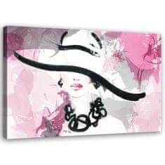 shumee Obraz na plátně, Žena v okouzlujícím klobouku - 60x40