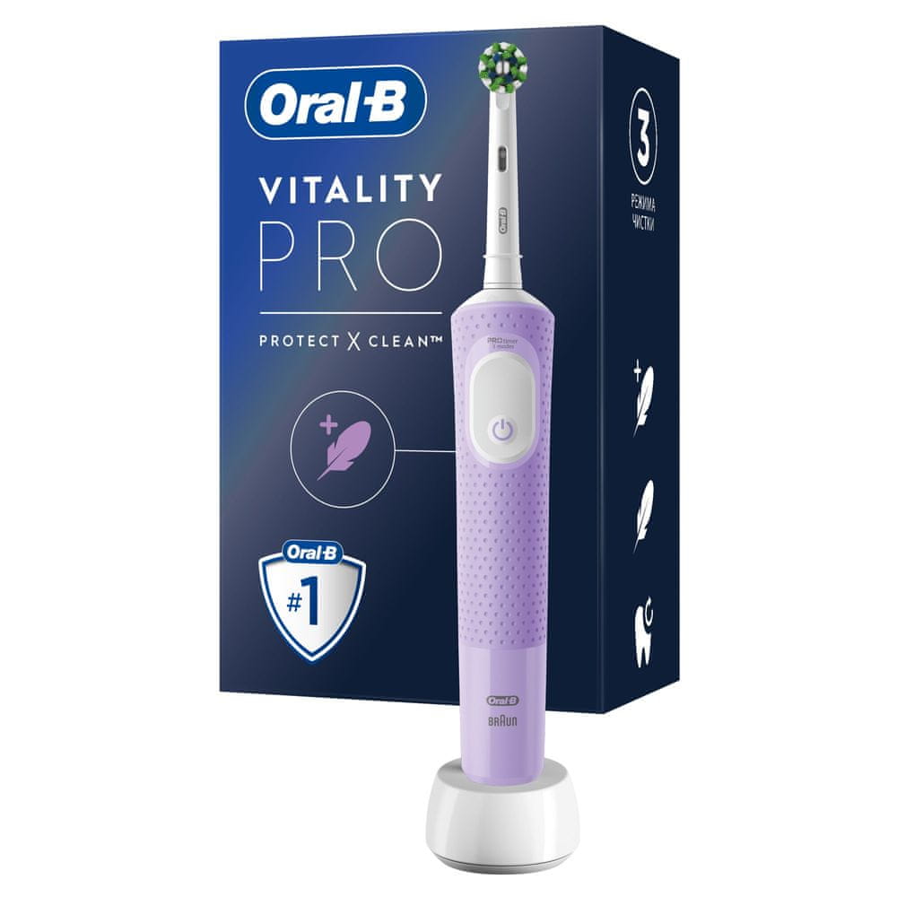 Levně Oral-B elektrický zubní kartáček Vitality Pro Fialový