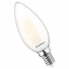 LUMILED 6x LED žárovka E14 svíčka 7W = 60W 806lm 3000K Teplá bílá 360° Filament