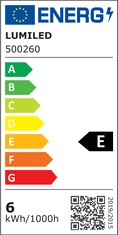 LUMILED LED žárovka E27 ST64 EDISON 6W = 50W 660lm 2200K Teplá bílá 360°