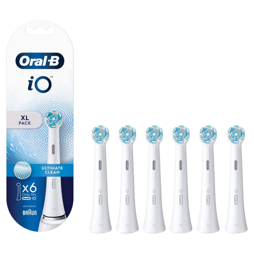Oral-B iO Ultimate Clean Kartáčkové Hlavy, Balení 6 ks