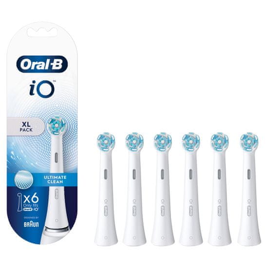 Oral-B  iO Ultimate Clean Kartáčkové Hlavy, Balení 6 ks