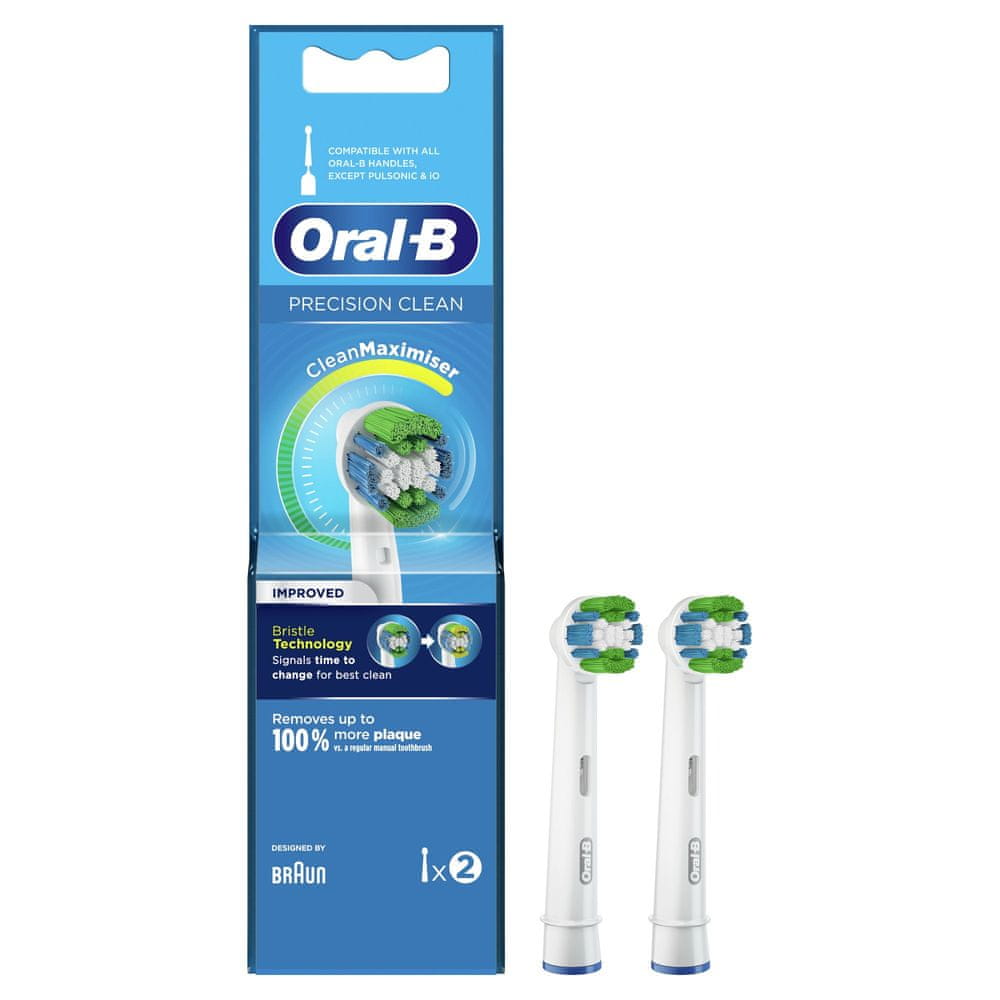 Oral-B náhradní kartáčkové hlavy Precision Clean S Technologií CleanMaximiser, Balení 2 ks
