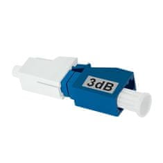 Qoltec Fiber Optic Attenuator LC/UPC (F) - LC/UPC (M) | Singlemode | 3dB