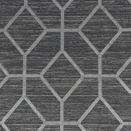 Luxusní geometrická tapeta tmavě šedá 115714, Opulence, 0,52 x 10 m