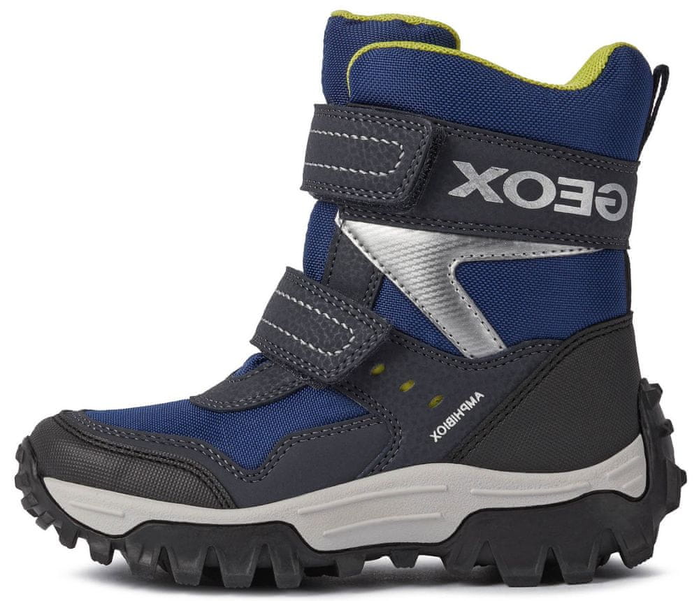 Geox chlapecké zimní kotníčková obuv Himalaya J26FRB 0FUCE C0479 tmavě modrá 37