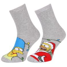 sarcia.eu Teplé šedé protiskluzové ponožky The Simpsons, OEKO-TEX