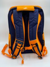 Klarion Stylová oranžovo-modrá ergonomická školní taška Tom
