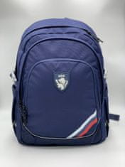 Klarion Praktická ergonomická modrá školní taška Adam