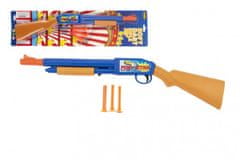 Teddies Pistole/Brokovnice plast 3 náboje na přísavky 48cm