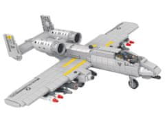 Cogo stavebnice Bojový letoun Fairchild A-10 Thunderbolt II Warthog 1:40 kompatibilní 925 dílů