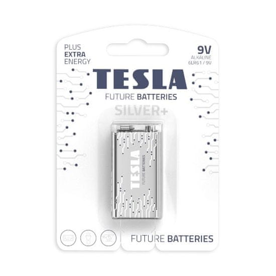 Tesla Batteries TESLA 9V SILVER+ Alkaline 1 ks blistr 6LR61 NEW