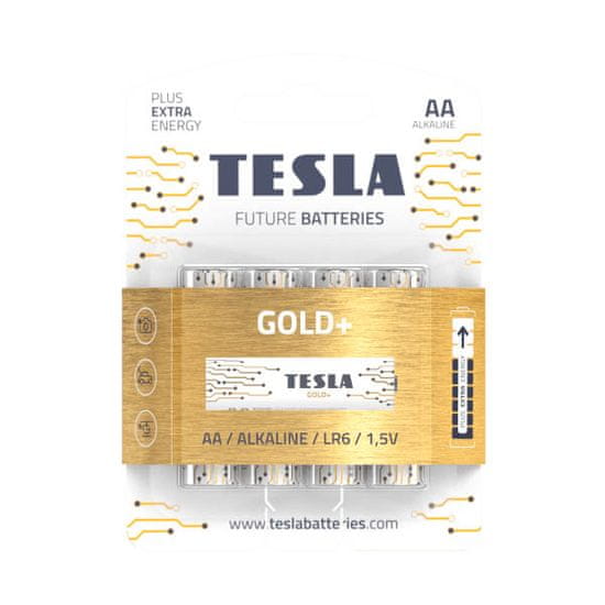 Tesla Batteries TESLA AA GOLD+ Alkaline 4 ks blistr LR06 NEW