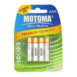 MOTOMA Baterie AAA 1,5V Ultra Alkaline 1ks mikro tužková