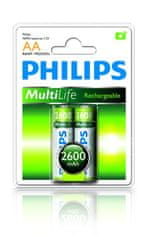 Philips Baterie Multilife AA 2ks 2600mAh