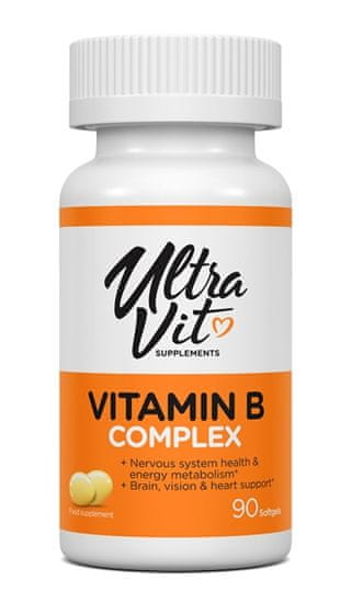 VPLAB VPLab Vitamin B Complex 90 softgels, komplex vitamínu B v gelových kapslích