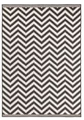 NORTHRUGS Kusový koberec Twin Supreme 103433 Palma black creme – na ven i na doma 80x150