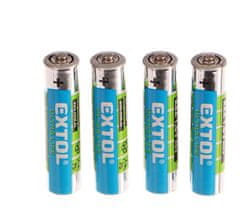 Baterie zink-chloridové, 4ks, 1,5V AAA (LR03)
