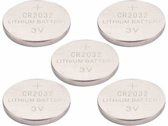 Extol Light Baterie lithiové, 5ks, 3V (CR2032)