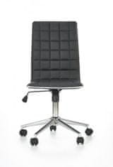 Kancelarska otocna židle TIROL — ekokůže, černá