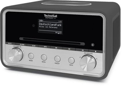 moderní radiopřijímač technisat digitradio 586 wifi internetové rádio cd přehrávač aux in vstup oled stmívatelný displej stereo reproduktor