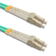 Qoltec Optický kabel LC/UPC - LC/UPC | Multimode | 50/125 | OM3 | Duplex | 50m