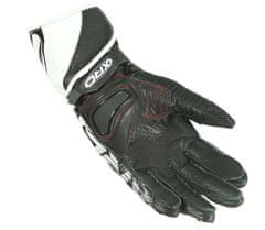 XRC Dásmké rukavice na moto TUMP GT7 AIR BLK/BLK/WHT vel. XS