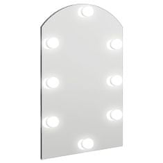 Vidaxl Zrcadlo s LED světly 60 x 40 cm sklo obloukové