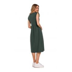 Moe Dámské šaty M581 - Moe tmavě zelená XL