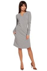 BeWear Dámské šaty B017 Grey - BeWear šedá M